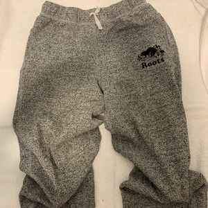 Roots salt and pepper sweat pants